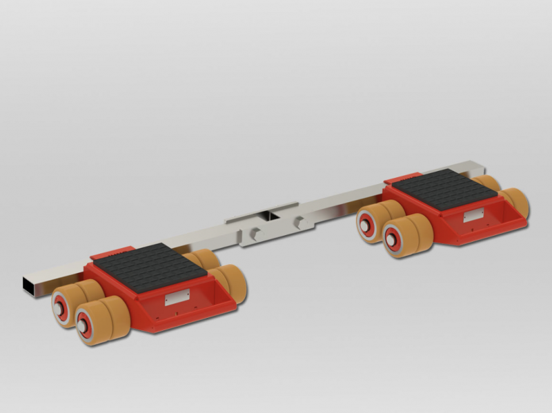 2x Jung Schwermaschinen Fahrwerk JFB 10K (2x5T)