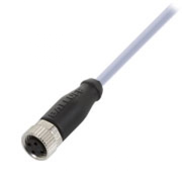 Murr M12 connector straight / open end 5m PUR